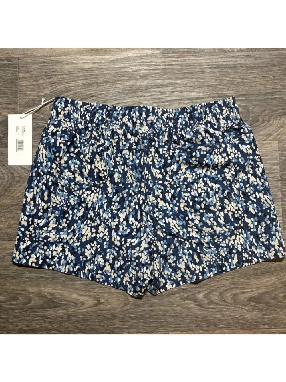Johnny Was Calme Elements Travel Shorts Large Blue Multicolor Activewear NEW